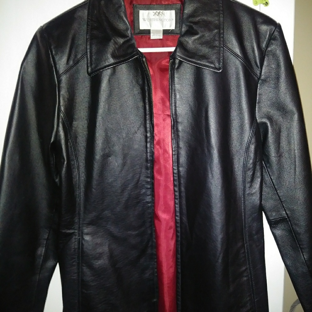 Women's Black Leather Jacket